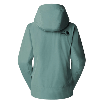 NORTHFACE WOMEN SKI DESCENDIT JACKET - DK SAGE - BACK VIEW