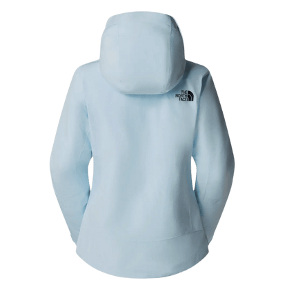 NORTHFACE WOMEN SKI DESCENDIT JACKET - ICE CAP BLUE - BACK VIEW