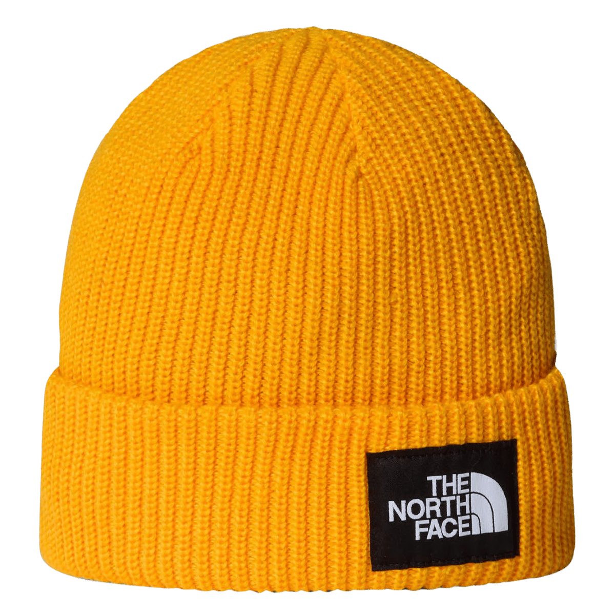 NORTH FACE SALTY LINED BEANIE WITH WARM FLASHDRY LINING - SUMMIT GOLD - FRONT VIEW