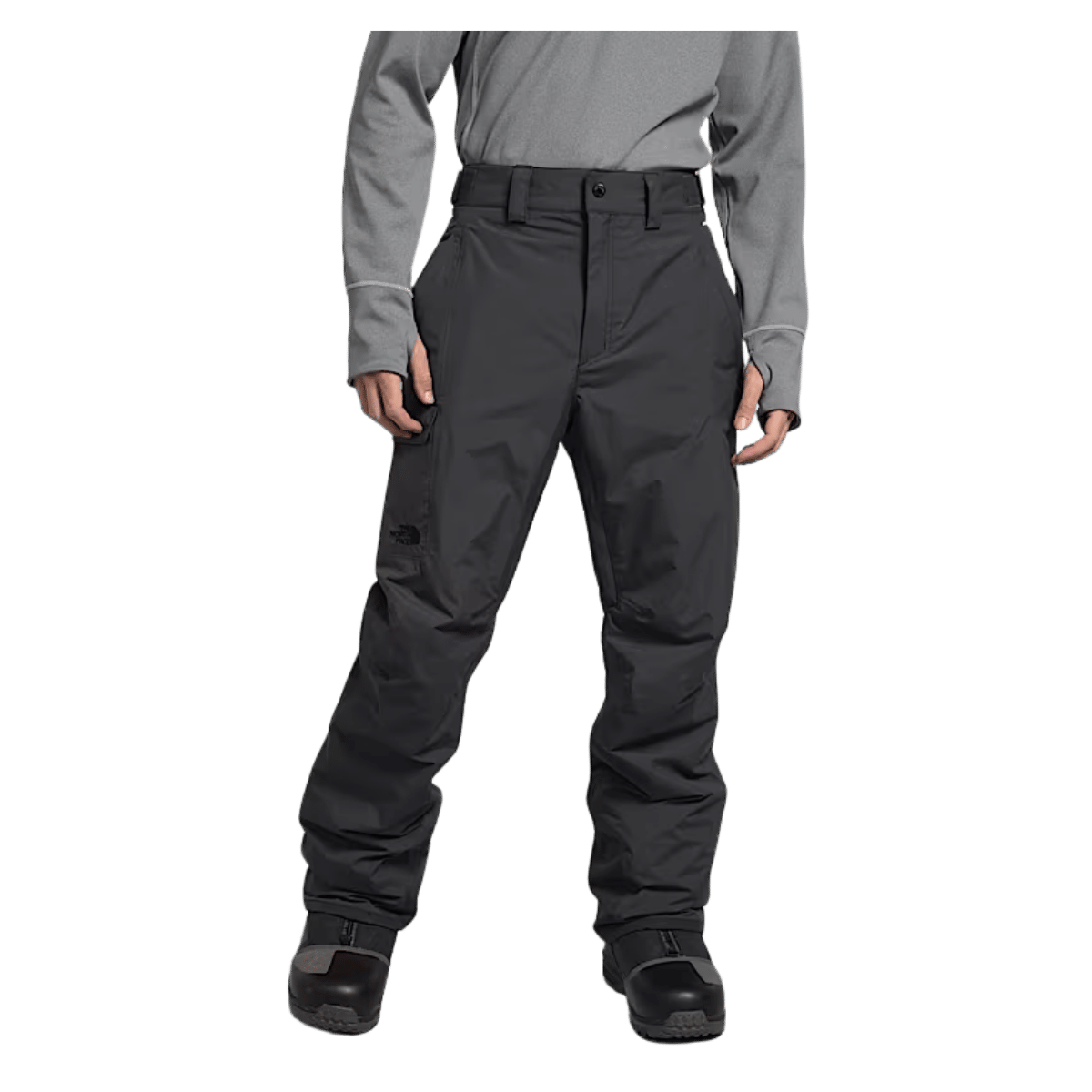 NORTHFACE FREEDOM INSULATED HEATSEEKER PANT - ASPHALT GRAY - FRONT FULL VIEW WW
