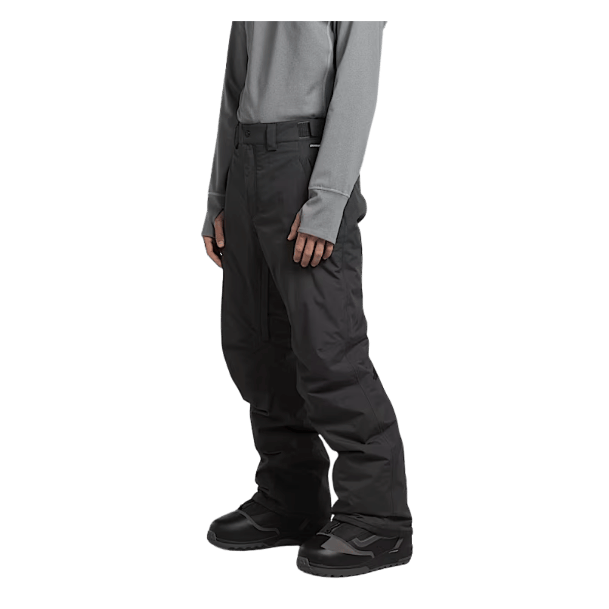 NORTHFACE FREEDOM INSULATED HEATSEEKER PANT - ASPHALT GRAY - SIDE FULL VIEW WW