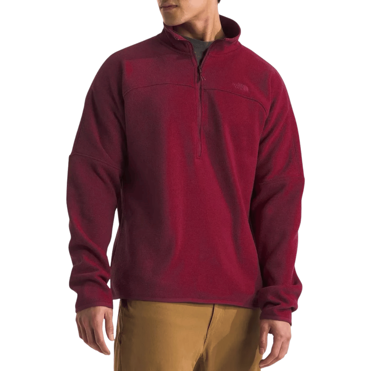 NORTHFACE FRONT RANGE FLEECE 1/2 ZIP - BEETROOT HEATHER WW FRONT