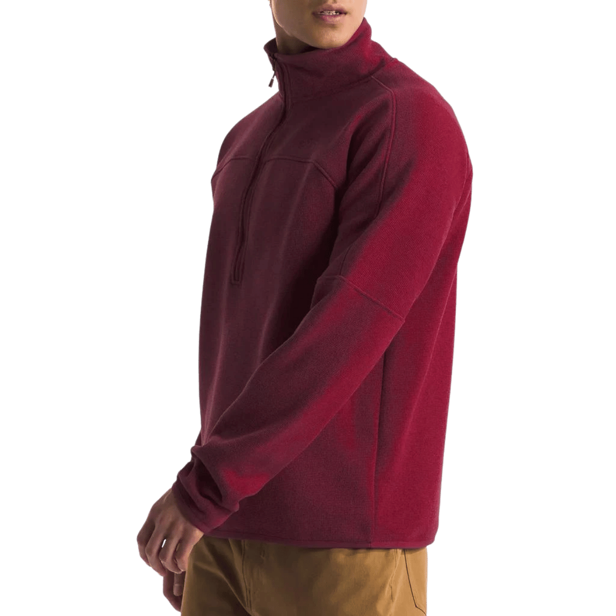 NORTHFACE FRONT RANGE FLEECE 1/2 ZIP - BEETROOT HEATHER WW SIDE