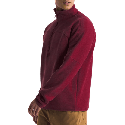 NORTHFACE FRONT RANGE FLEECE 1/2 ZIP - BEETROOT HEATHER WW SIDE