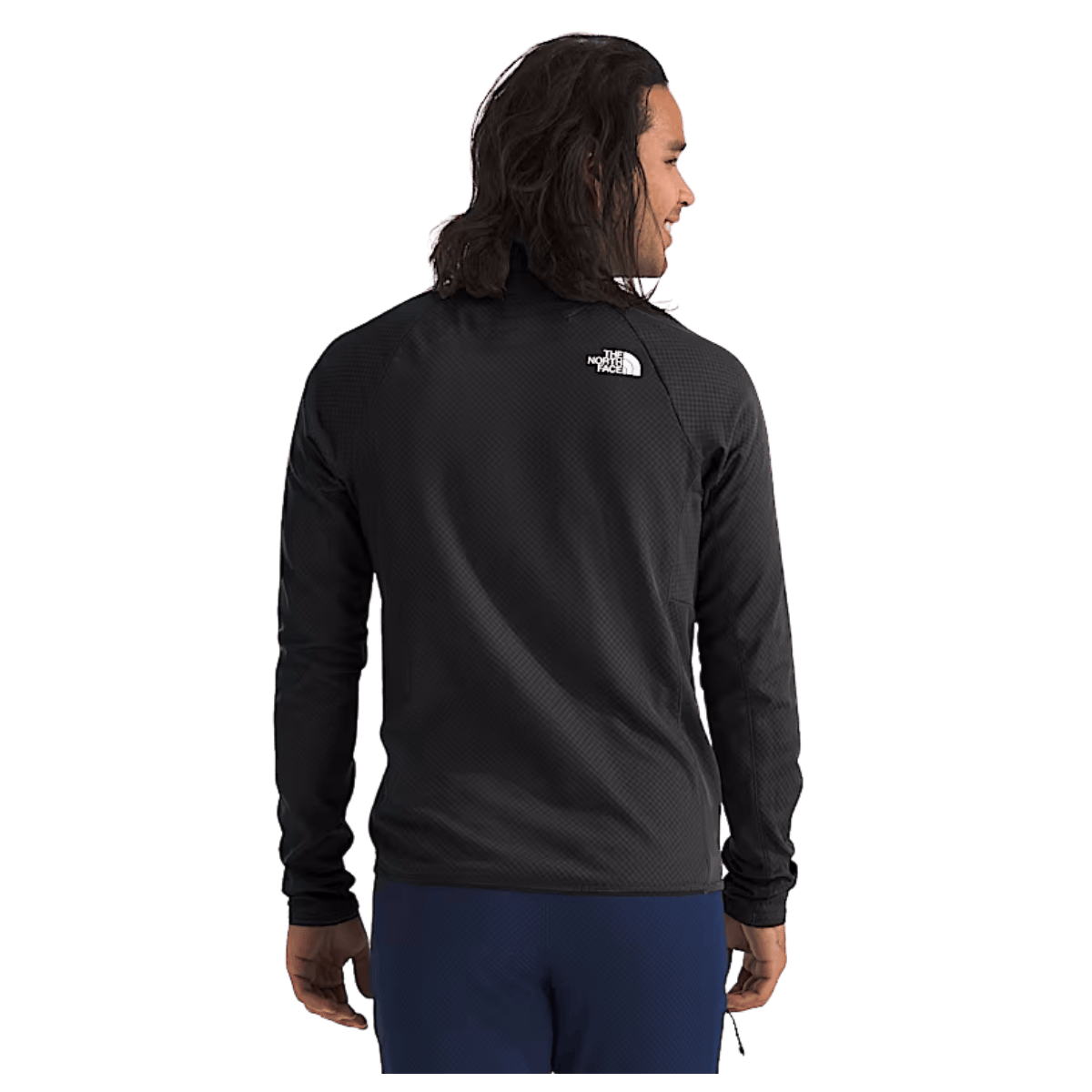 NORTHFACE SUMMIT FUTUREFLEECE LIGHTWEIGHT 1/2 ZIP - TNF BLACK - BACK VIEW WW