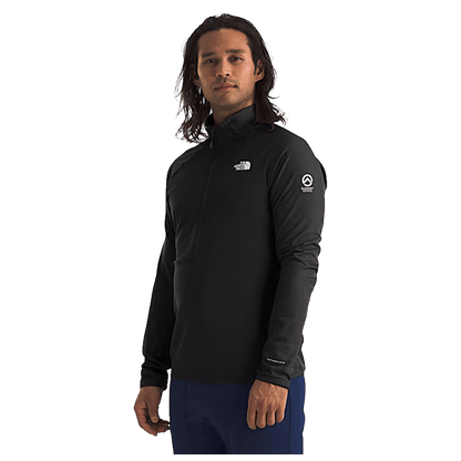 NORTHFACE SUMMIT FUTUREFLEECE LIGHTWEIGHT 1/2 ZIP - TNF BLACK - SIDE VIEW WW