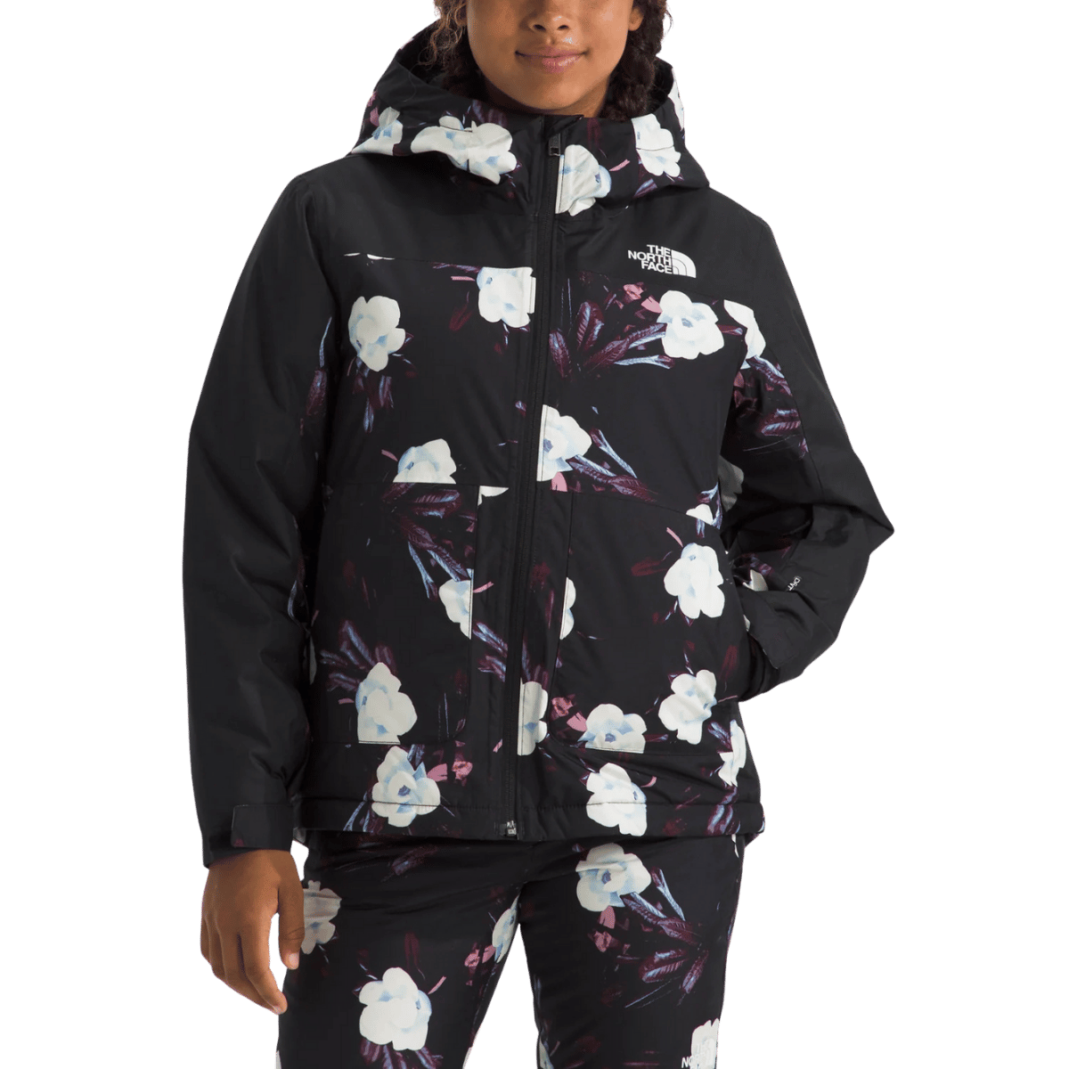 NORTHFACE GIRLS FREEDOM INSULATED JACKET - TNF BLACK WINTER WW FRONT