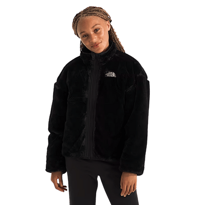NORTHFACE GIRL'S REVERSIBLE SHASTA FULLZIP JACKET - TNF BLACK WW REVERSED FRONT