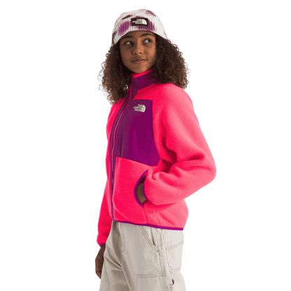 NORTHFACE GIRL'S YUMIORI FULL ZIP JACKET - RADIANT POPPY WW SIDE