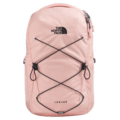 NORTHFACE WOMEN'S JESTER EVERYDAY BACKPACK - PINK MOSS/BLK - FRONT