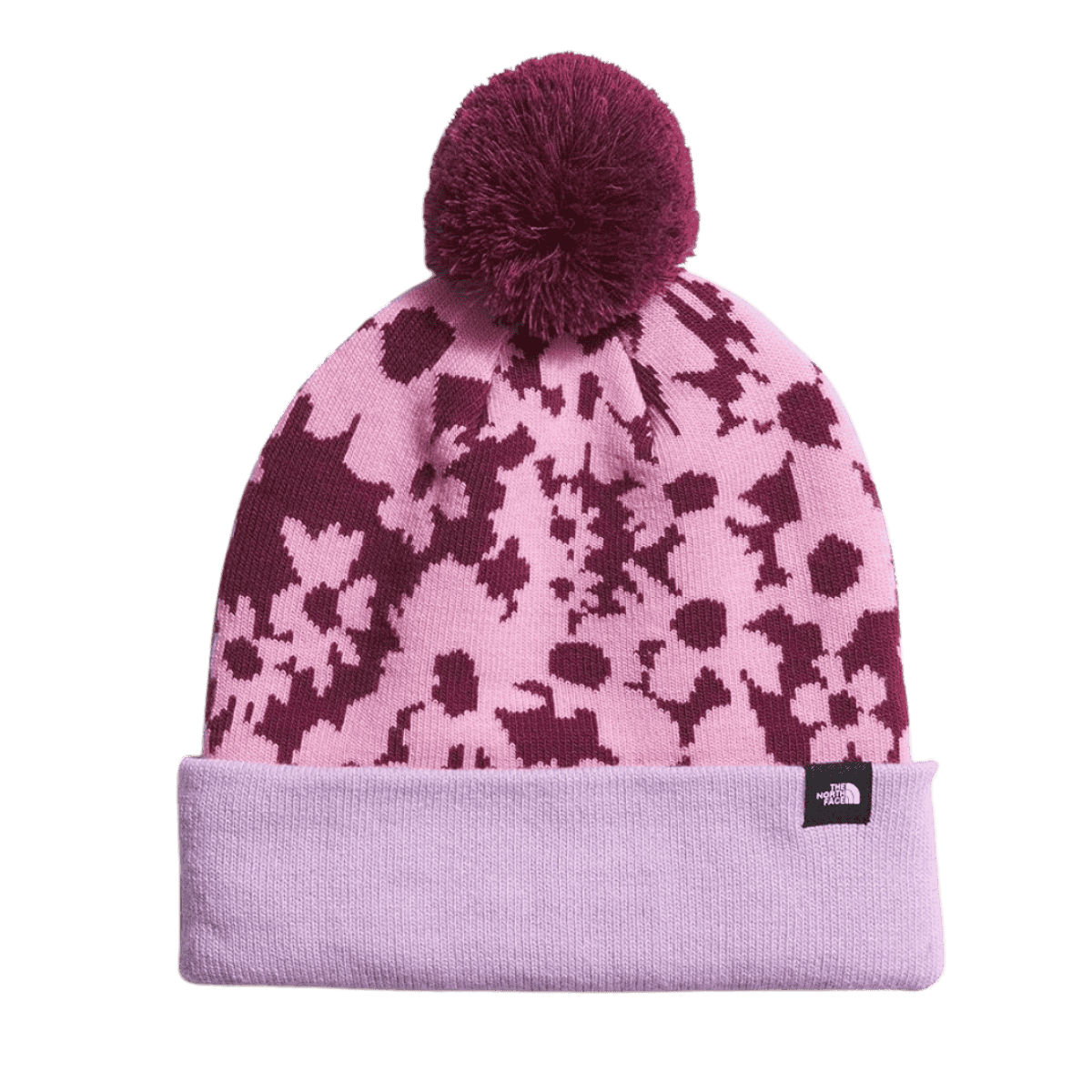 NORTHFACE GIRL KIDS SKI TUKE WINTER BEANIE - BOYSEN BERRY