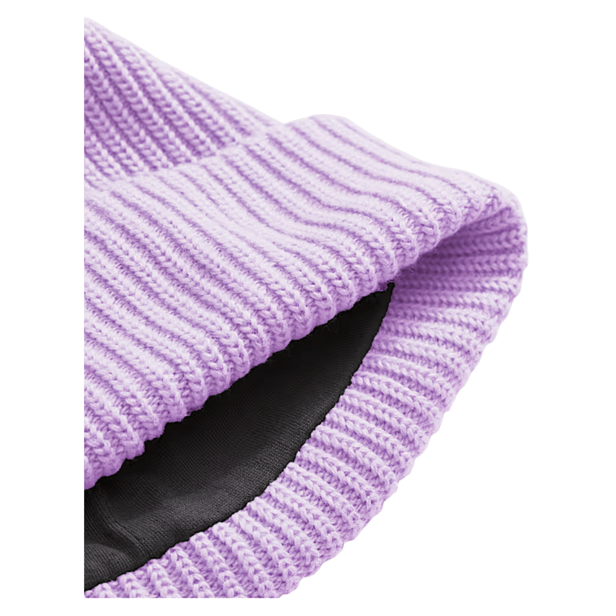 NORTHFACE UNISEX KIDS SALTY LINED FLASHDRY BEANIE - LITE LILAC - SIDE ZOOM VIEW
