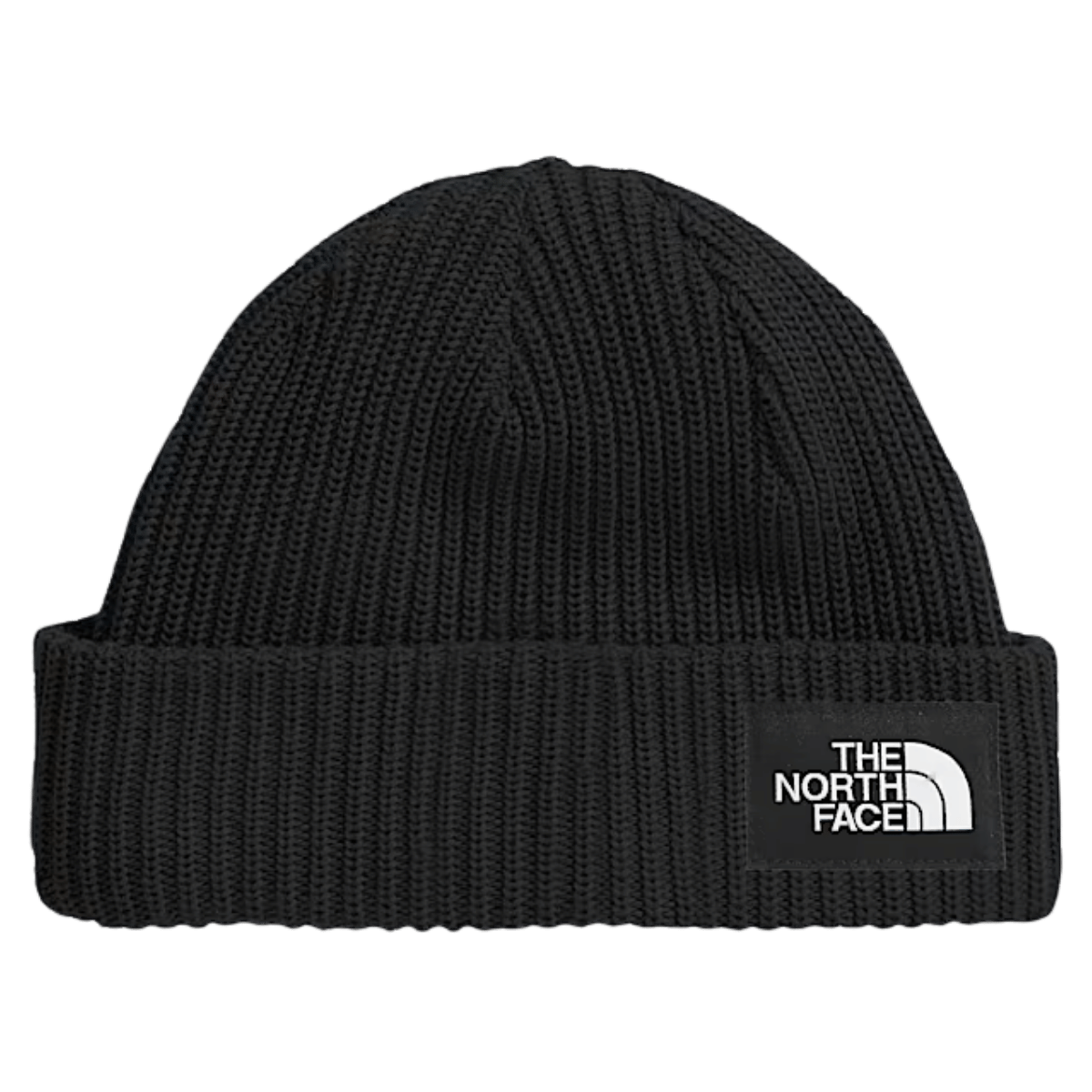 NORTHFACE UNISEX KIDS SALTY LINED FLASHDRY BEANIE - TNF BLACK - FRONT VIEW