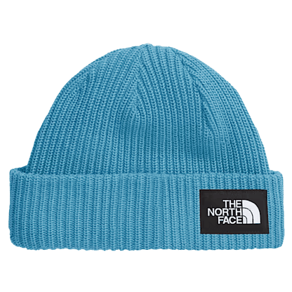NORTHFACE UNISEX KIDS SALTY LINED FLASHDRY BEANIE - DUSK BLUE - FRONT VIEW
