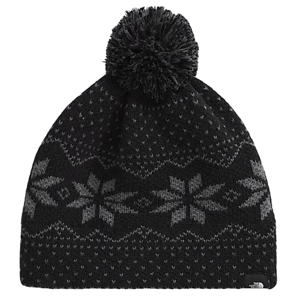 NORTHFACE KIDS CABIN SKI TUKE CLASSIC FIT - TNF BLK JACQUARD - FRONT VIEW