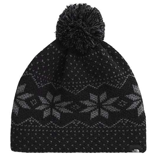 NORTHFACE KIDS CABIN SKI TUKE CLASSIC FIT - TNF BLK JACQUARD - FRONT VIEW