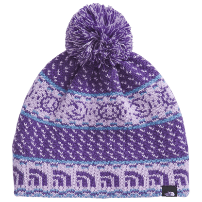 NORTHFACE KIDS CABIN SKI TUKE CLASSIC FIT - LITE LILAC JACQUARD - FRONT VIEW