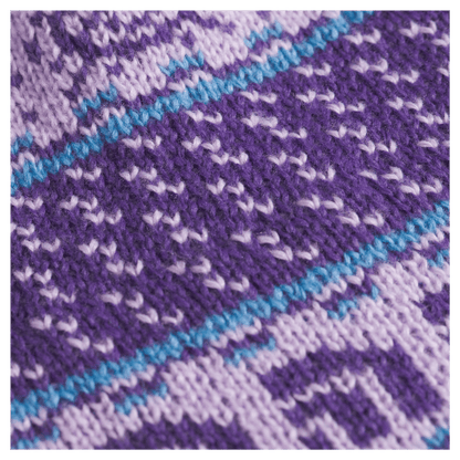 NORTHFACE KIDS CABIN SKI TUKE CLASSIC FIT - LITE LILAC JACQUARD - ZOOM VIEW