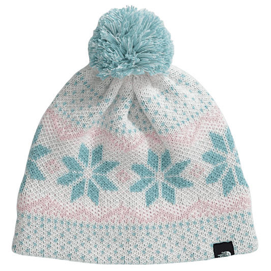 NORTHFACE KIDS CABIN SKI TUKE CLASSIC FIT - WHT DUNE JACQUARD - FRONT VIEW