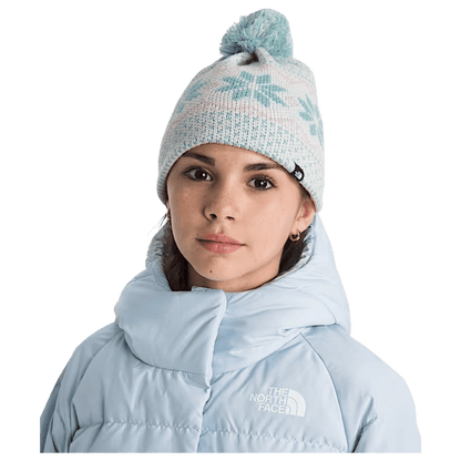 NORTHFACE KIDS CABIN SKI TUKE CLASSIC FIT - WHT DUNE JACQUARD - FRONT VIEW WW