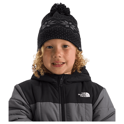 NORTHFACE KIDS CABIN SKI TUKE CLASSIC FIT - TNF BLK JACQUARD - FRONT VIEW WW