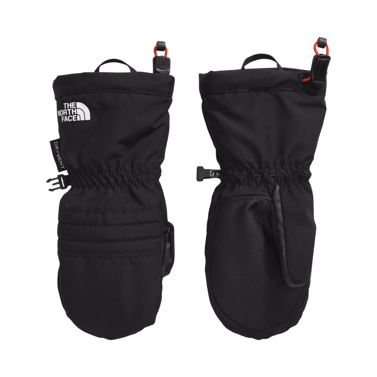 NORTHFACE KIDS MONTANA SKI MITT - TNF BLACK FRONT AND BACK