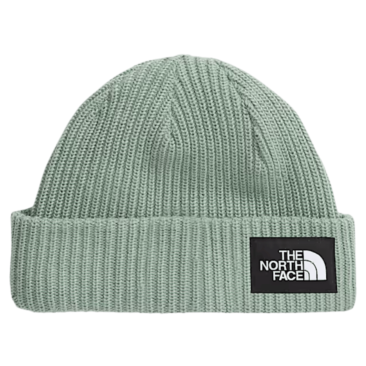 NORTHFACE KIDS SALTY LINED FLASHDRY BEANIE - SLATE MOSS - FRONT VIEW 