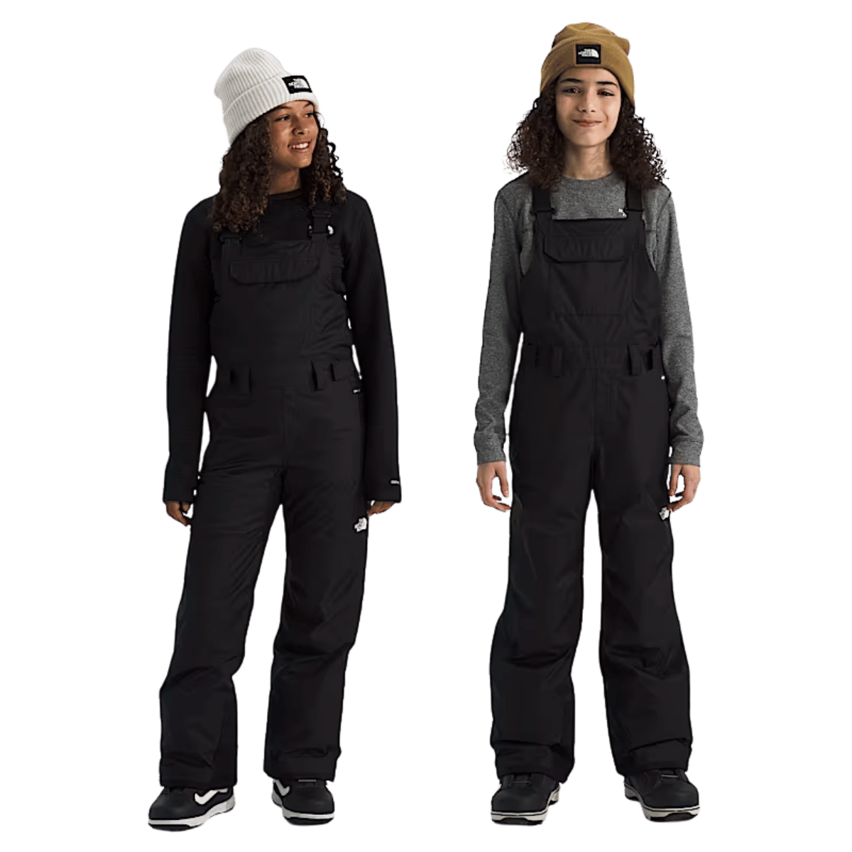 NORTHFACE KID'S FREEDOM INSULATED BIB - TNF BLACK WW FRONT