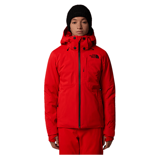 NORTHFACE WOMEN HEATSEEKER LENADO JACKET - FIERY RED - FRONT VIEW WW