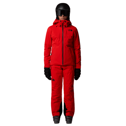 NORTHFACE WOMEN HEATSEEKER LENADO JACKET - FIERY RED - FRONT FULL VIEW WW