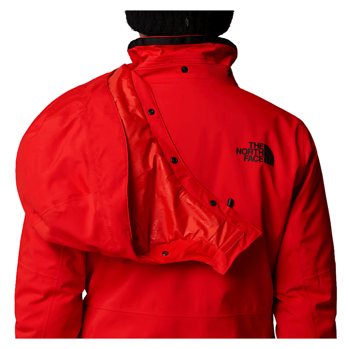 NORTHFACE WOMEN HEATSEEKER LENADO JACKET - FIERY RED - BACK ZOOM VIEW WW