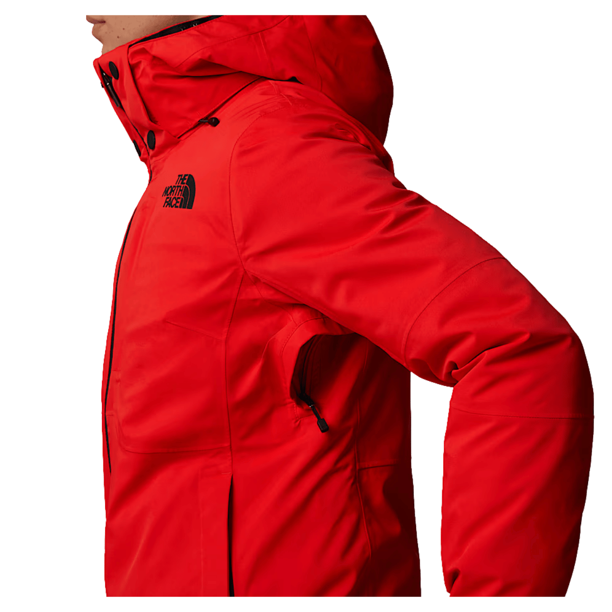 NORTHFACE WOMEN HEATSEEKER LENADO JACKET - FIERY RED - SIDE VIEW WW