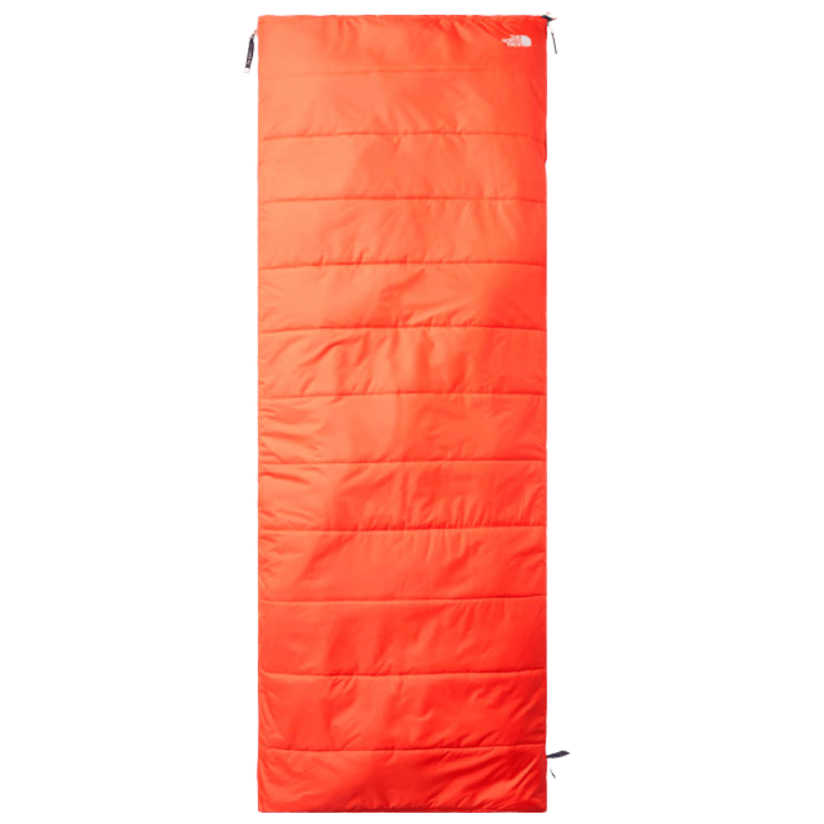 NORTHFACE LONG WAWONA BED 35 CAMPING SLEEPING BAG - RETRO ORANGE - FULL FRONT VIEW