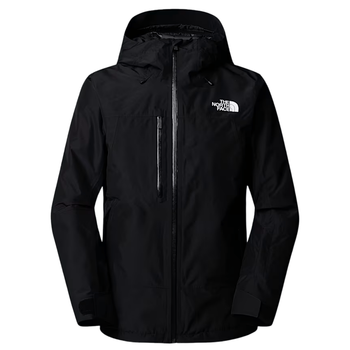 NORTHFACE MEN'S DESCENDIT JACKET DRYVENT 2L - TNF BLACK - FRONT VIEW 