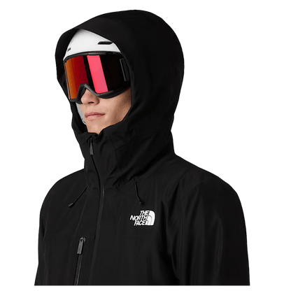 NORTHFACE MEN'S DESCENDIT JACKET DRYVENT 2L - TNF BLACK - HOODIE ANGLE