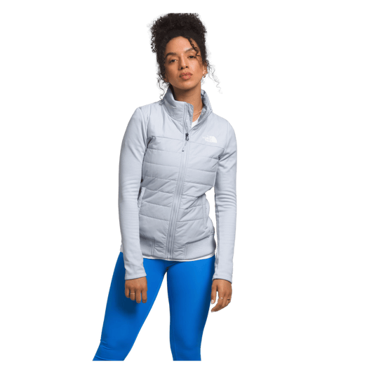 NORTHFACE WOMEN MASHUP INSULATED HEATSEEKER JACKET - DUSTY PERIWINKL - FRONT VIEW WW