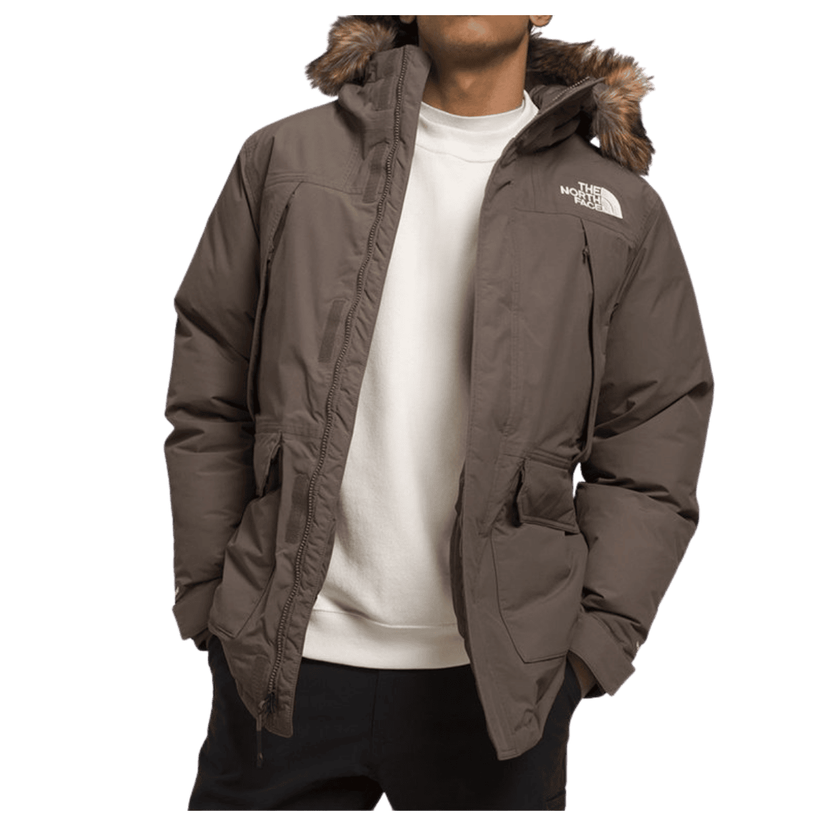 NORTHFACE MCMURDO DOWN PARKA - FALCON BRN - FRONT VIEW WW