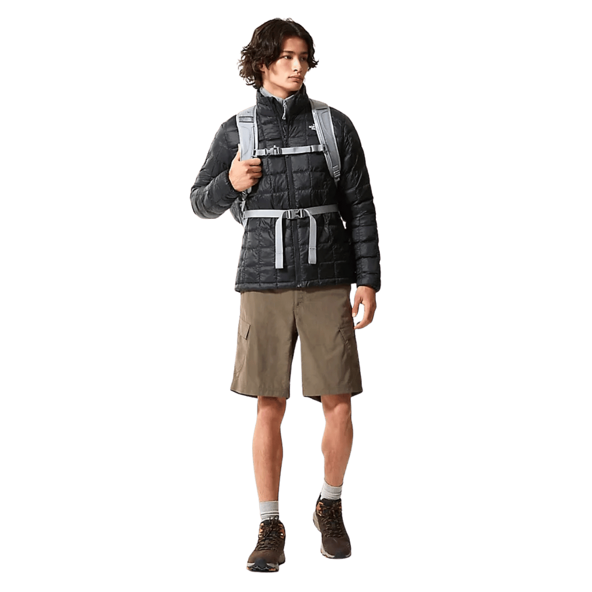 NORTHFACE MEN'S THERMOBALL INSULATION JACKET 2.0 - TNF BLACK - FRONT FULL VIEW WW