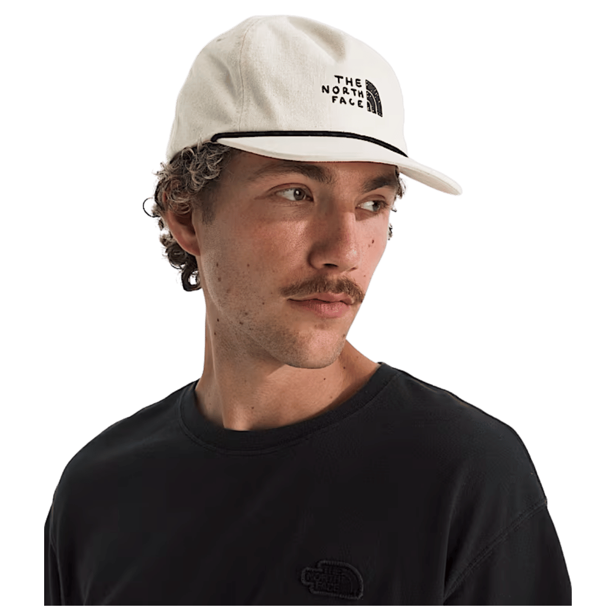 NORTHFACE NORM 5-PANEL CLASSIC FIT HAT - WHITE DUNE - FRONT VIEW WW