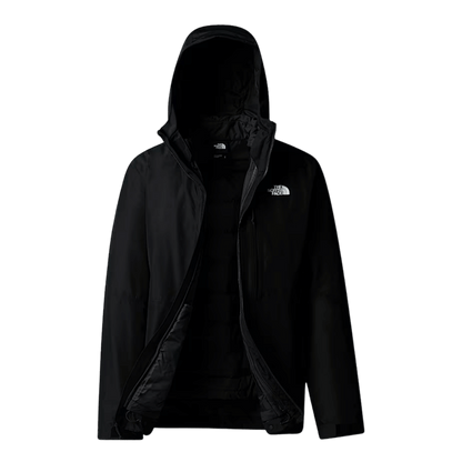 NORTHFACE NORTH TABLE DOWN TRICLIMATE JACKET - NTG/TNF BLACK-NPF FRONT OPEN
