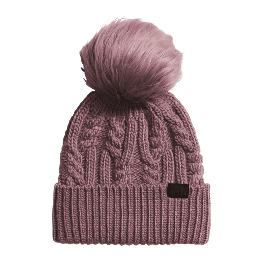 NORTHFACE WOMEN'S OH MEGA FUR POM LINED BEANIE - GAWN GREY
