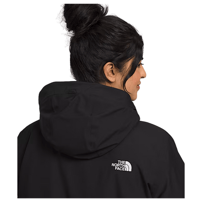 NORTHFACE WOMEN'S PLUS ARCTIC PARKA EVERYDAY JACKET - TNF BLACK - HOODIE VIEW