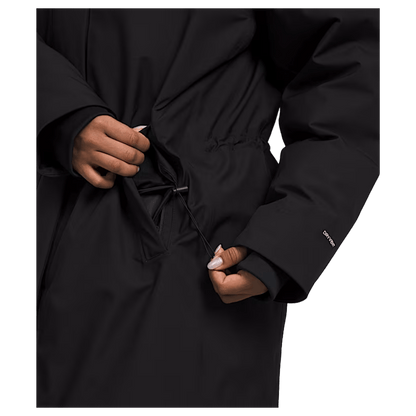 NORTHFACE WOMEN'S PLUS ARCTIC PARKA EVERYDAY JACKET - TNF BLACK - ADJUSTABLE 
