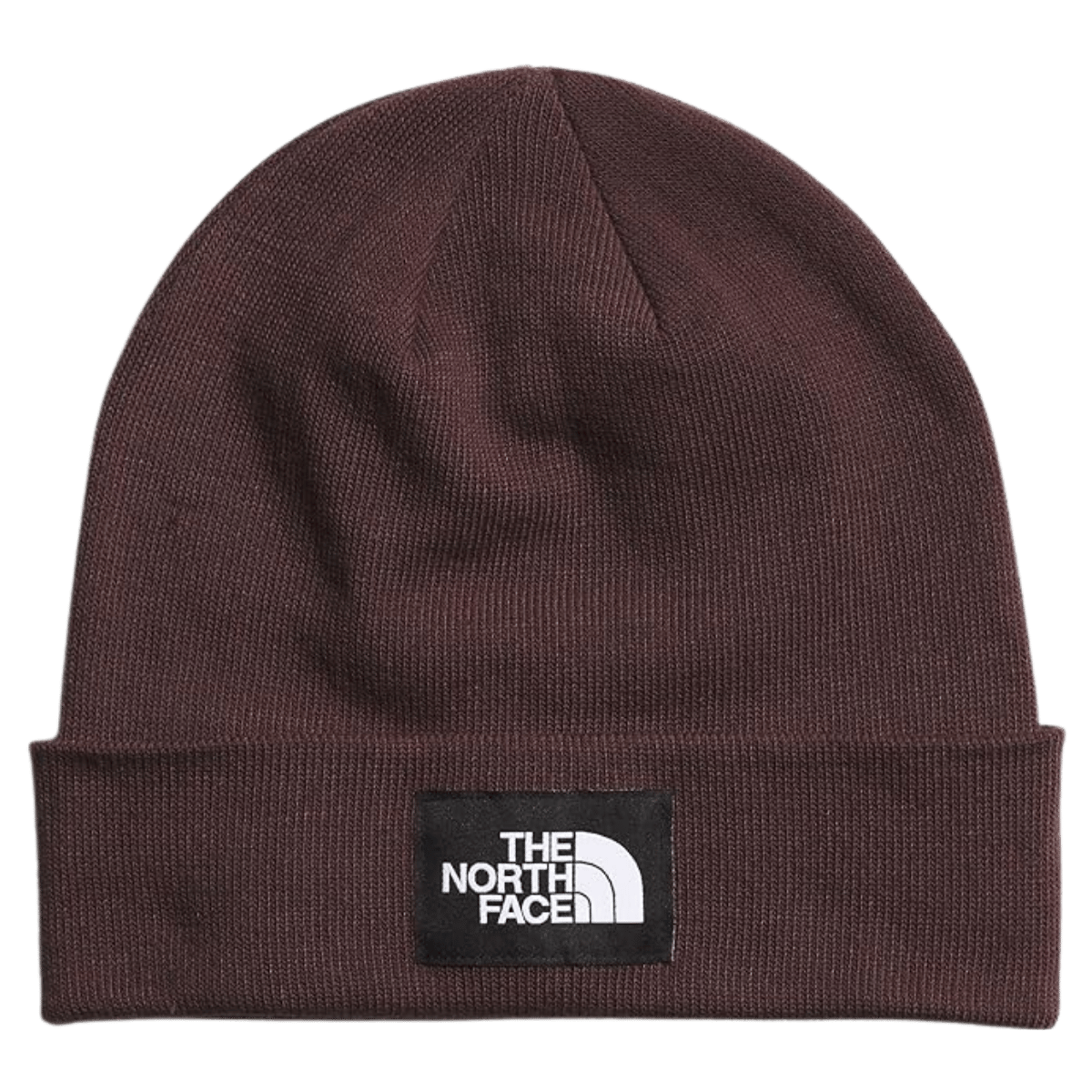 NORTHFACE DOCK WORKER RECYCLED CLASSIC BEANIE - COAL BRN - FRONT VIEW