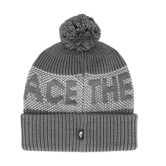 NORTHFACE RETRO CABIN BEANIE - SMOKED PEARL FRONT