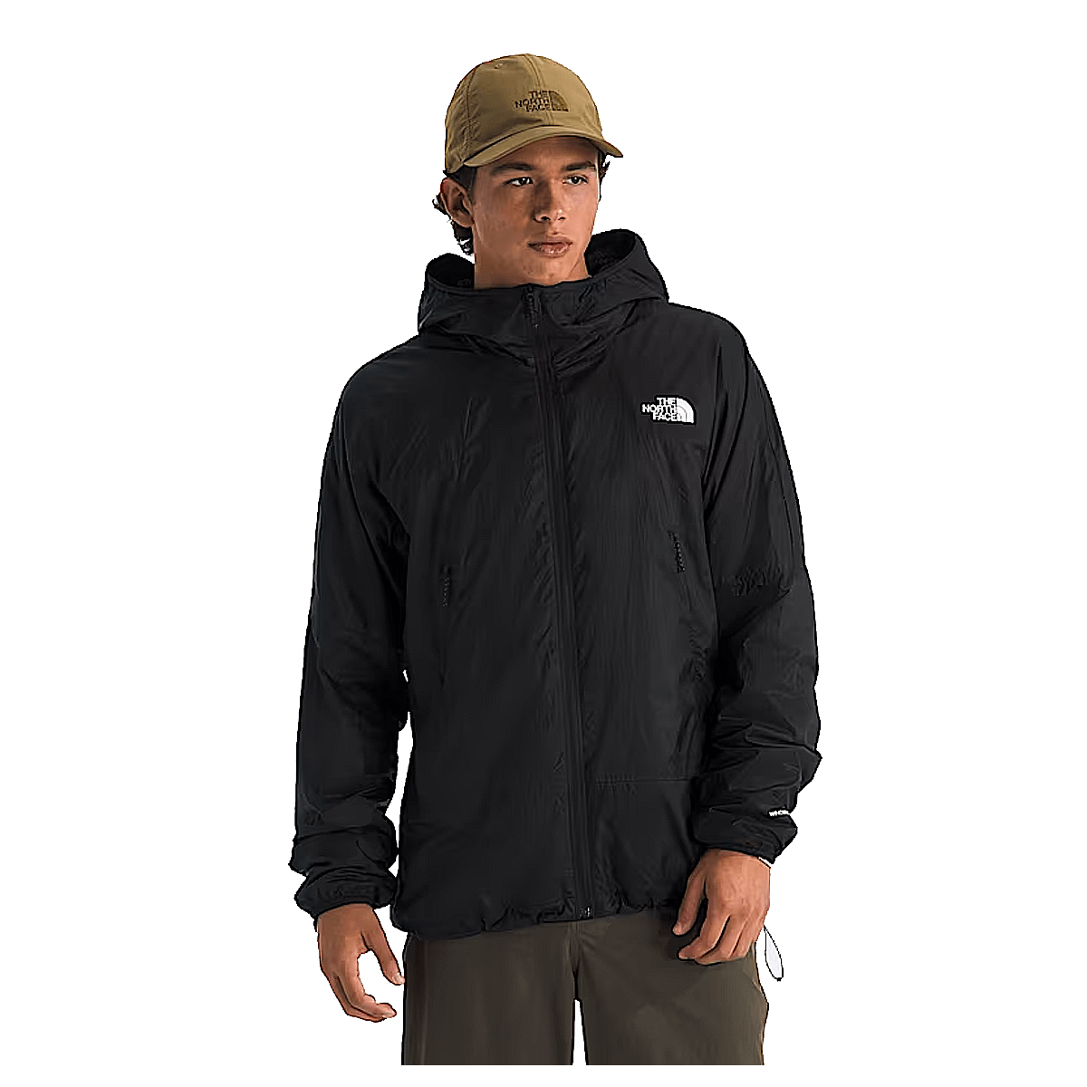 NORTH FACE RIDGELITE FUTURE FLEECE WIND JACKET - TNF BLACK - FRONT VIEW