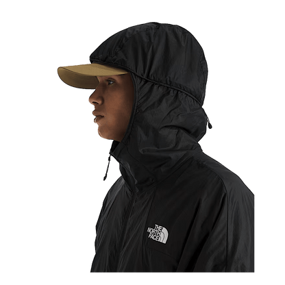 NORTH FACE RIDGELITE FUTURE FLEECE WIND JACKET - TNF BLACK -HOOD VIEW