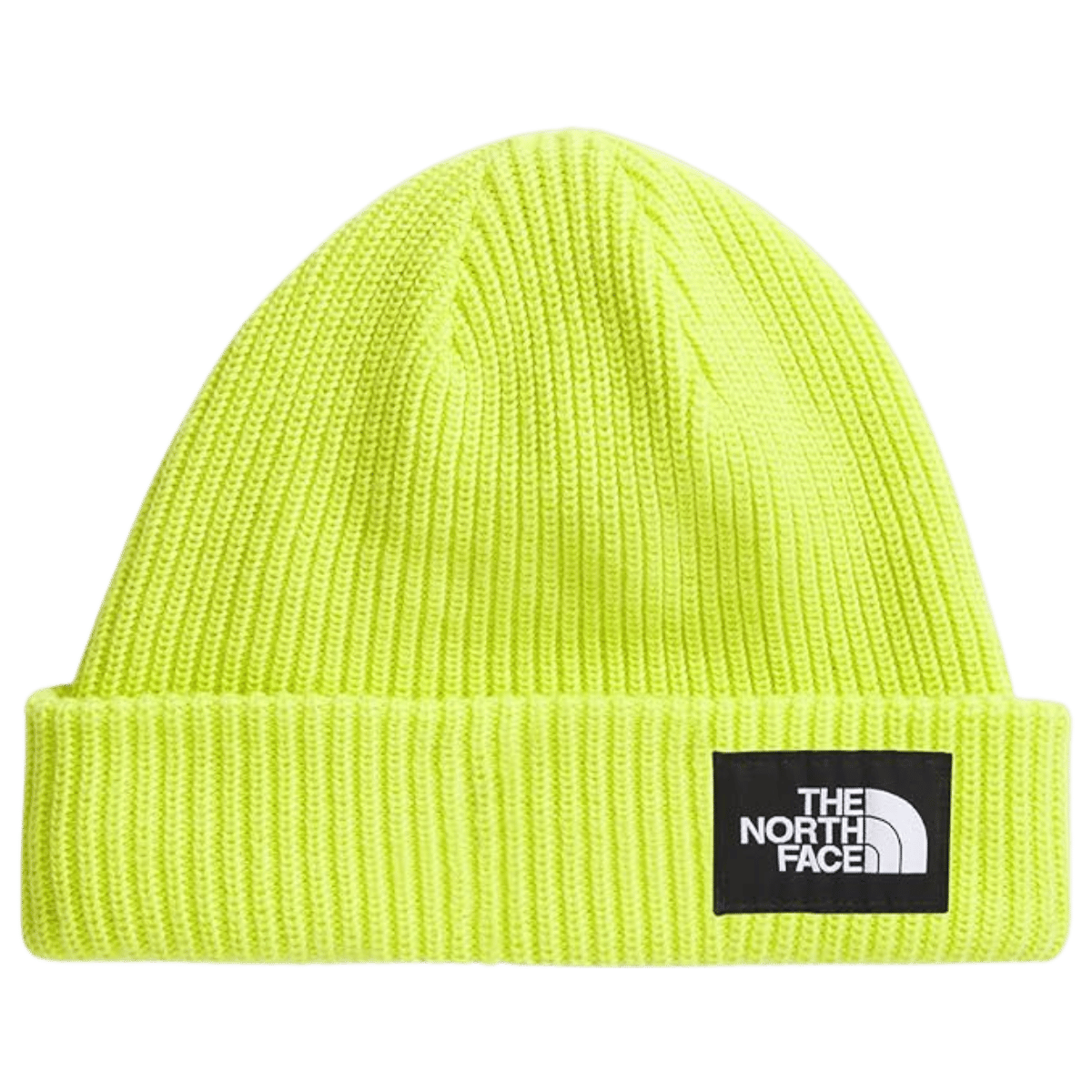 NORTHFACE SALTY DOG LINED BEANIE - FIZZ LIME - FRONT VIEW