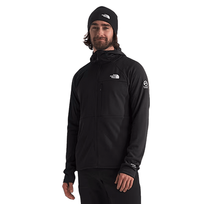 NORTHFACE SUMMIT FUTUREFLEECE FULLZIP HOODIE - TNF BLACK-NPF WW FRONT