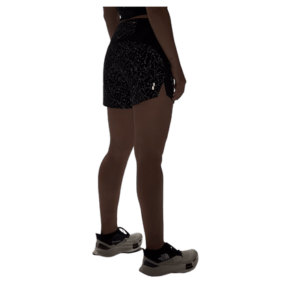 NORTHFACE WOMEN'S SUNRISER EXERCISE SHORT 4" W/ FLASHDRY TECHNOLOGY - SIDE VIEW WW